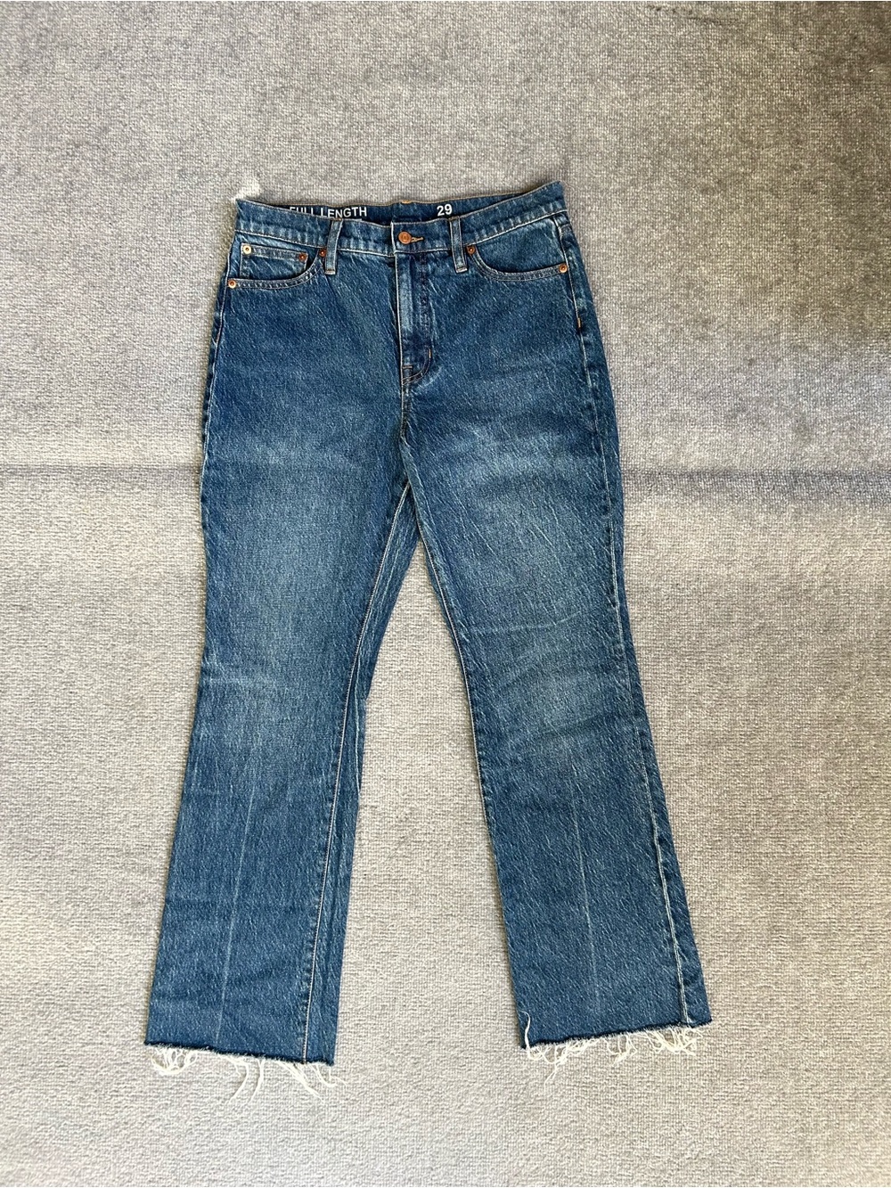 NWOT J. Crew Full-Length Demi-Boot Jean in Kamari Wash Raw Hem Women's Size 29 - Picture 4 of 10